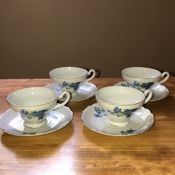 Tea-set for 4 by Norcrest Fine China 🫖 - Picture 2 of 11
